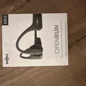 Shokz OpenRun Mini Bone Conduction Sport Headphones - Black
